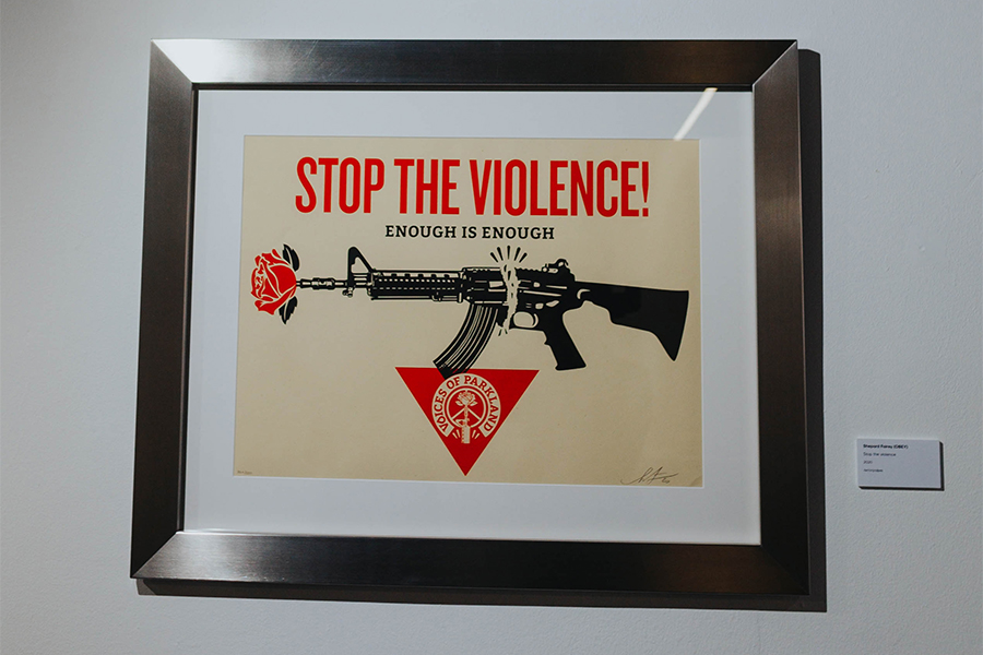 Shepard Fairey OBEY Stop the violence 2020 год
