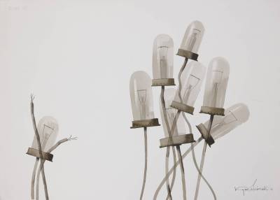 Персональная выставка Сергея Кужавского (Onkirosu) «Электрорастения», 159F Gallerie