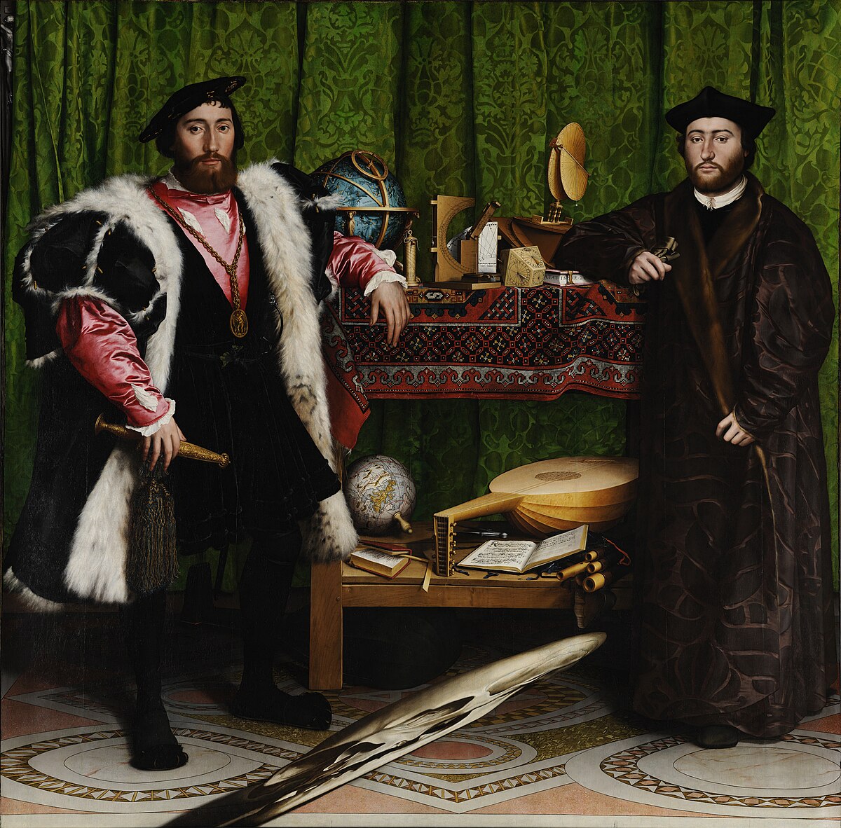 Hans Holbein the Younger The Ambassadors Google Art Project