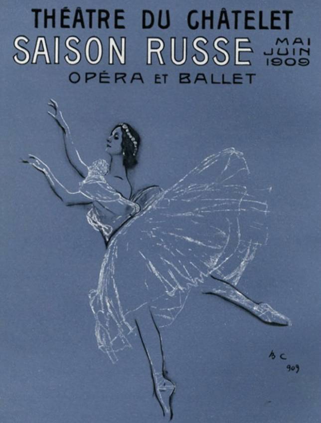valentin serov. afisha k baletu 22shaherezada22 1909