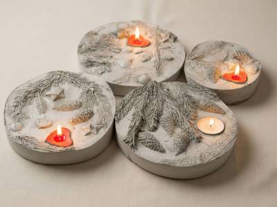 Мастер-класс по созданию новогодних подсвечников