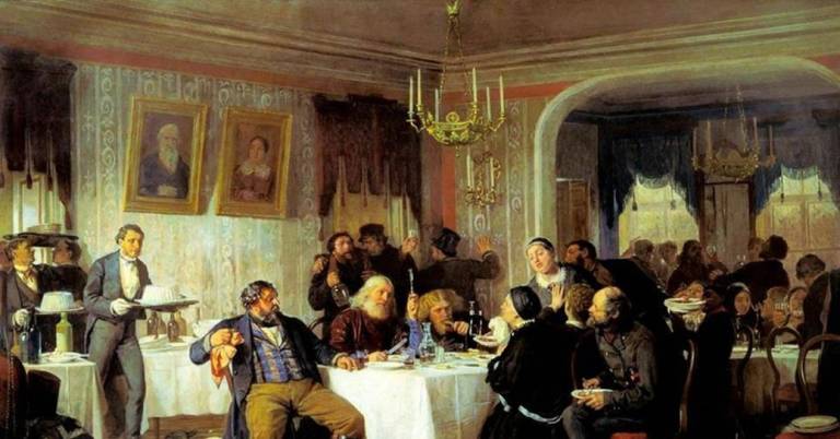 Лекция Натальи Лавреновой «Блеск и нищета купеческой Москвы: в живописи и быту»